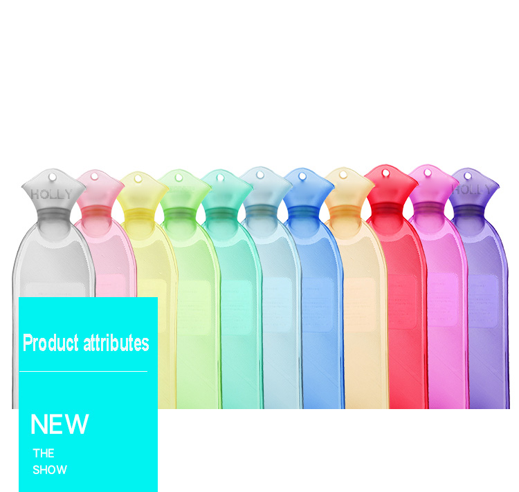 manufacture in china transparent no rubber bottle  hot water bag pvc