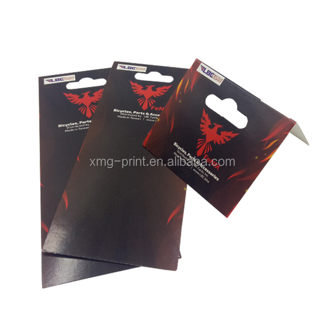 Складывающаяся бумажная карта с вешалкой с принтом на заказ