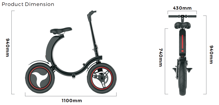 14 inch folding ebike, electric folding bike, folding electric bike