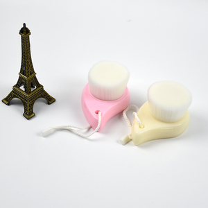 Nano charcoal soft mini sample face brush wash cleaning face scrub pore cleanser brush