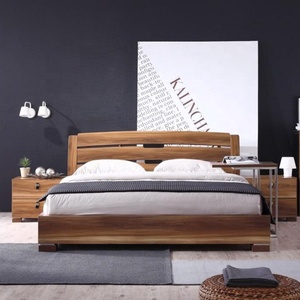 2019 Fancy Bedroom Furniture Sets For Adults Is Made By E1 Mdf Board With High Gloss Spray Printing