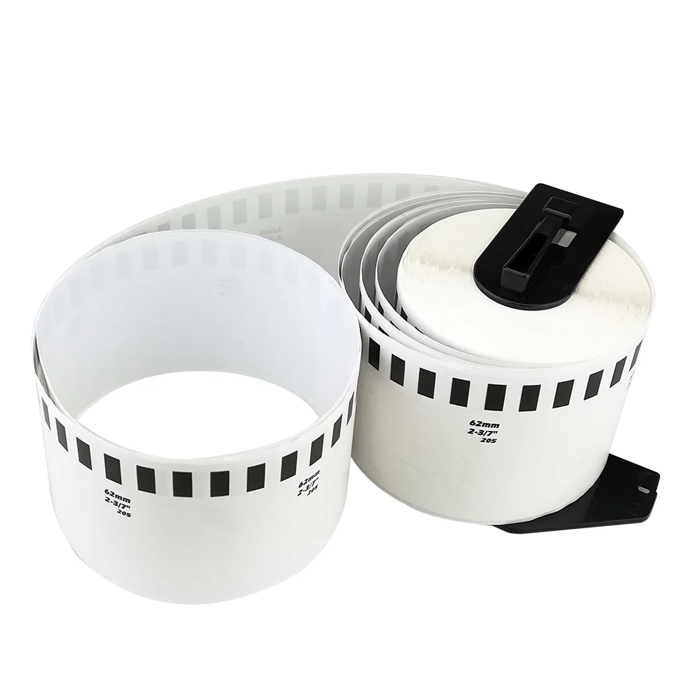 62mm*30.48mm label paper 22205 dk compatible thermal label tape