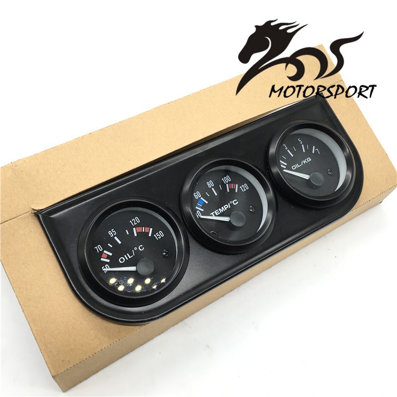 Smiths-52mm-Kit- Temp-Oil Fuel Volt Gauge Kmh Speedometer Tachometer