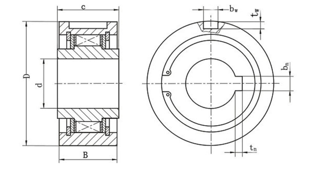 CK-A55160 One Way Clutch Sprag Type Overrunning Backstop Clutch CK-A 55160 new supply