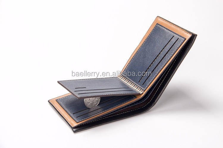Fuerdanni Men's Pu Short Wallet Leather Card Holder
