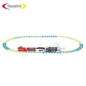 electric train with smoke