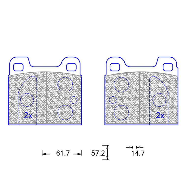 Genuine brake pads with good after-sale service