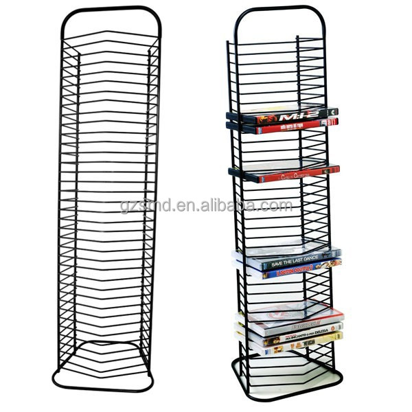 Living Room 36 Case Wire DVD Storage Rack