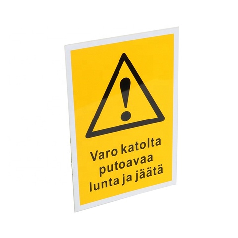 factory price customized      printed hazard warning signs