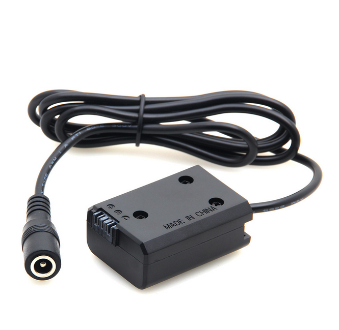 le D-robinet de V-bâti à l'adaptateur factice de batterie de puissance de coupleur de C.C NP-FW50 extensible le cordon pour a7 a7ii a7s a7r a7sii a7rii