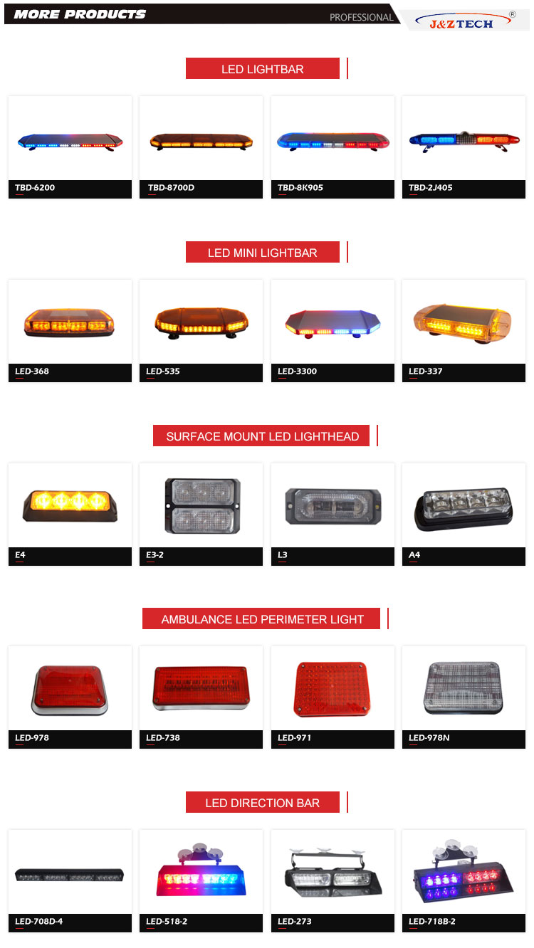 2022 nice Factory Wholesale Emergency police led warning strobe amber mini light bar for emergency vehicle