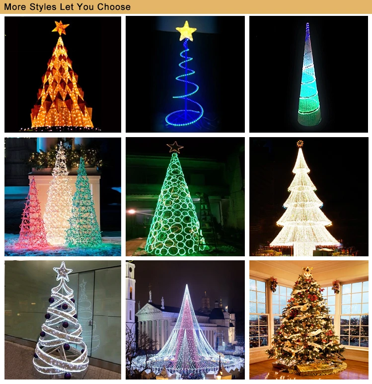 Custom Outdoor Artificial Giant Christmas Tree Commercial
