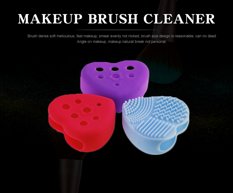 Silicone Makeup Brush Cleaner Mat With Soap for  Cosmetic Brush Wash and Drier Holders