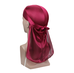 Multifunctional Custom Silk Polyester Shinning Soft Silky Designer Durag Du rag