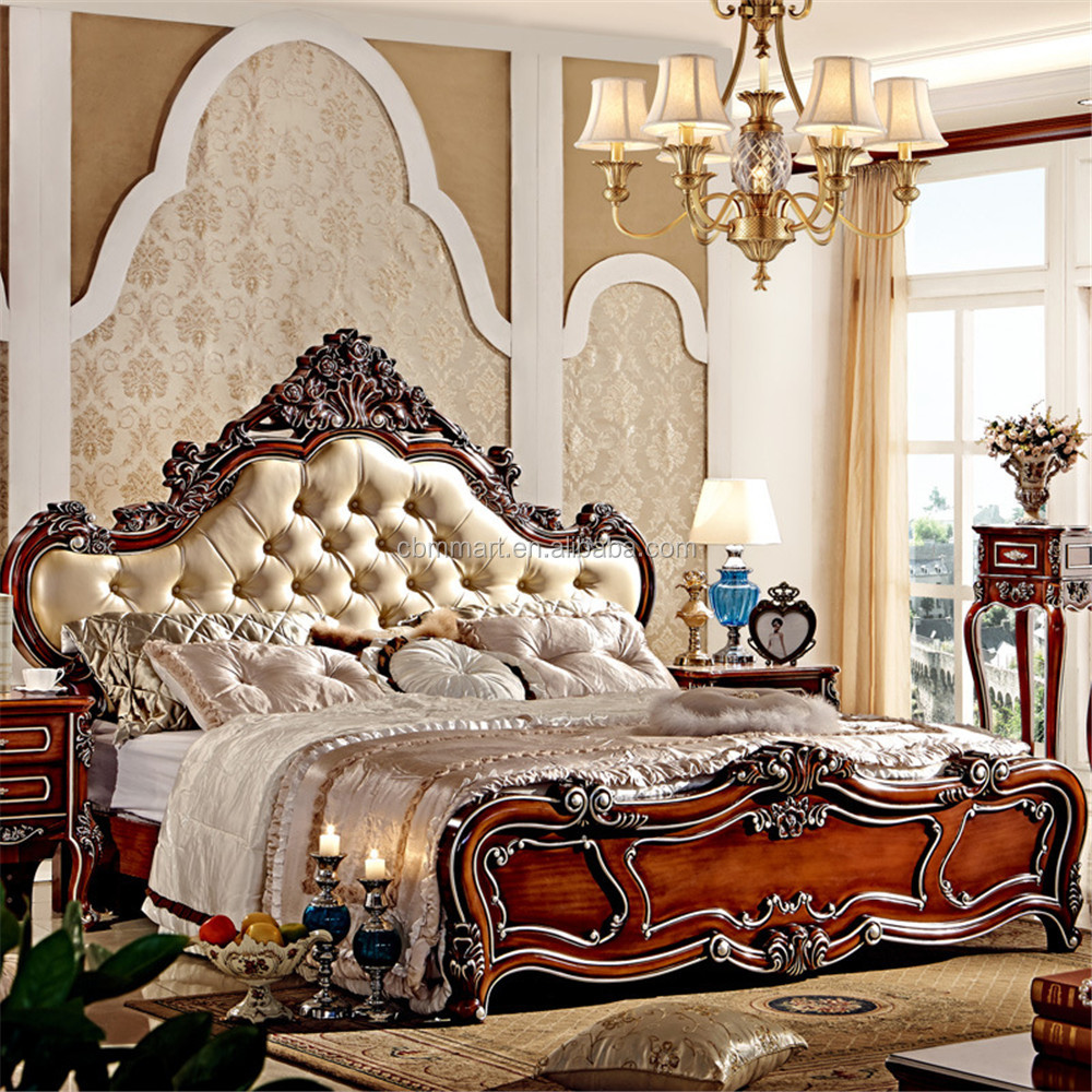 豪华卧室家具橡胶木皇家特大号床 ms102 - buy king size bed,bedroom