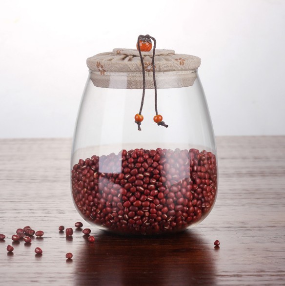 Hot Sell Borosilicate Kitchen Storage Glass Jar Heat Resistant Glass Storage Food Jar