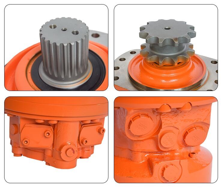 Mitgliedstaat-poclain Hydraulikmotor drehmomentstarkes MSE08 für Rotluchs ZHEJIANG-BEWEGUNGSlieferanten