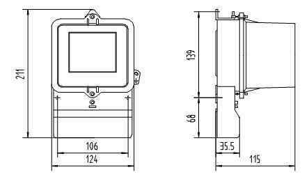 Single phase two way electromechanical 220V kwh electric energy mo<i></i>nitor meter