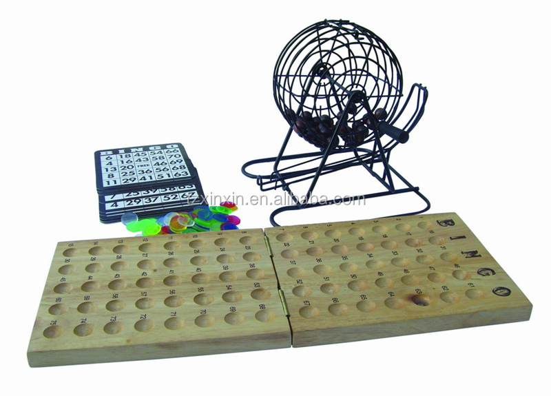 Deluxe Bingo Game Set Gabbia Rotonda in Metallo, 75 Palline