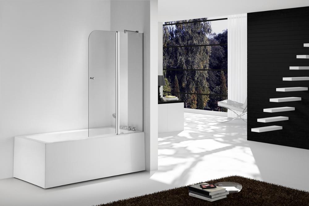 Folding bath screen 1 open door 1 fixed