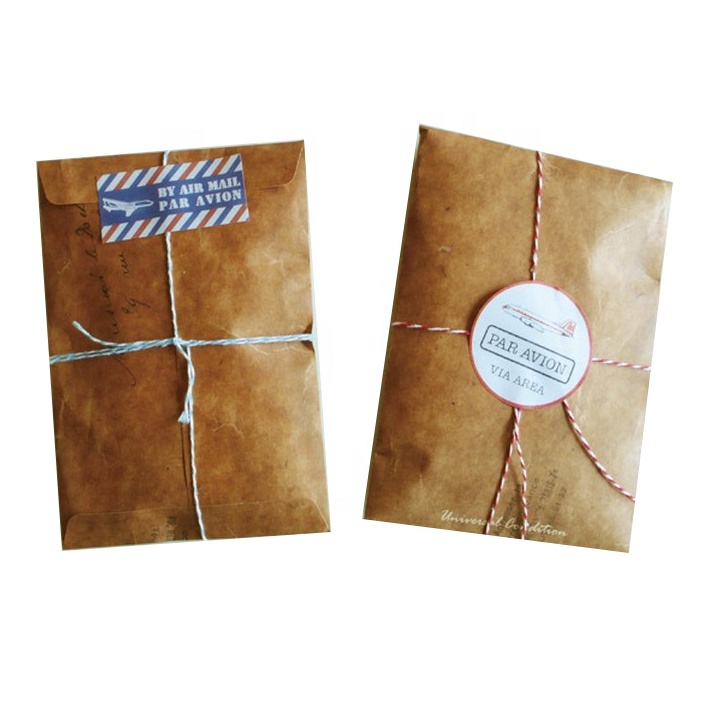 Высокое качество печати бумага для творчества античный конверт Mailer конверт