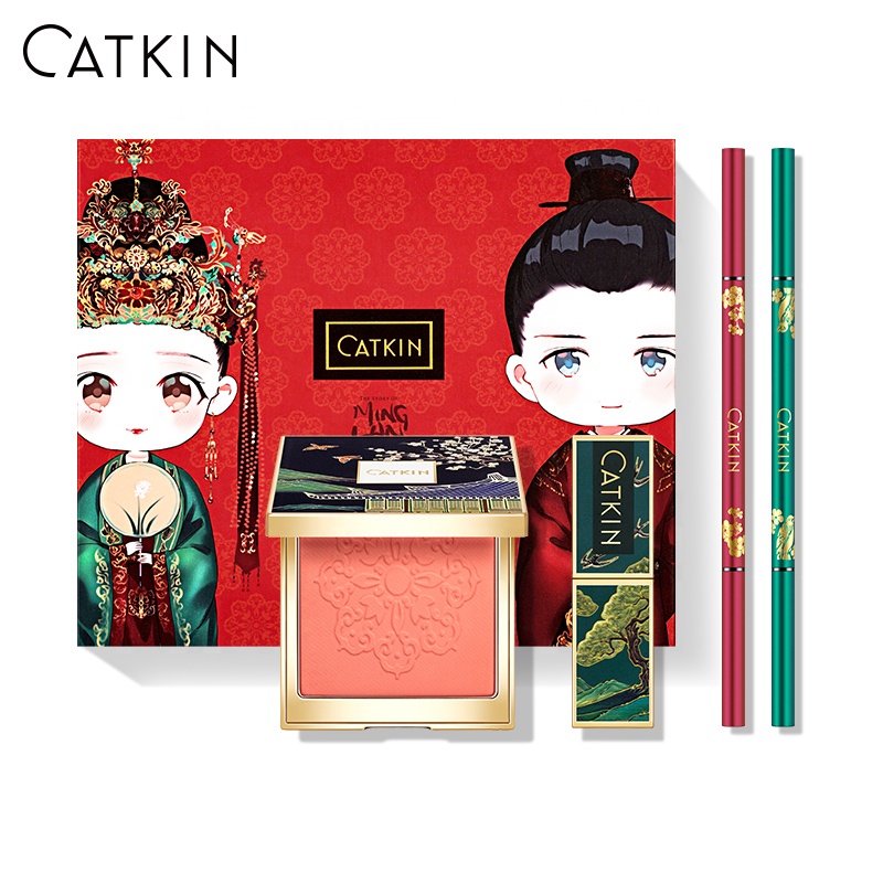 Компонентов поиска зарубежных CATKIN история любви румяна на карандаш для бровей матовая Косметика для макияжа набор помады