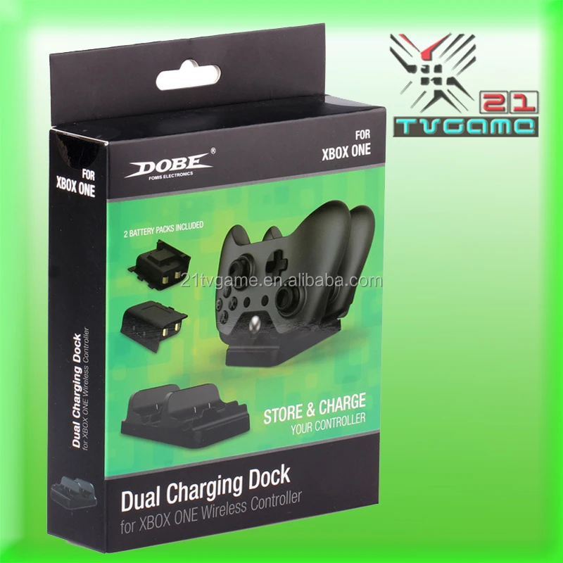 Новое поступление двойной charging Dock контроллеры зарядное устройство + 2 аккумуляторные батареи для Xbox One игровой контроллер