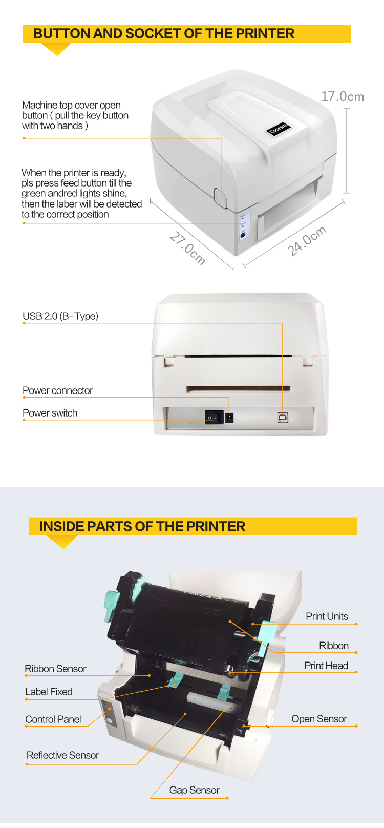 Boarding pass paper brightek panel auto cut auto cut xp-c2008 thermal receipt printer