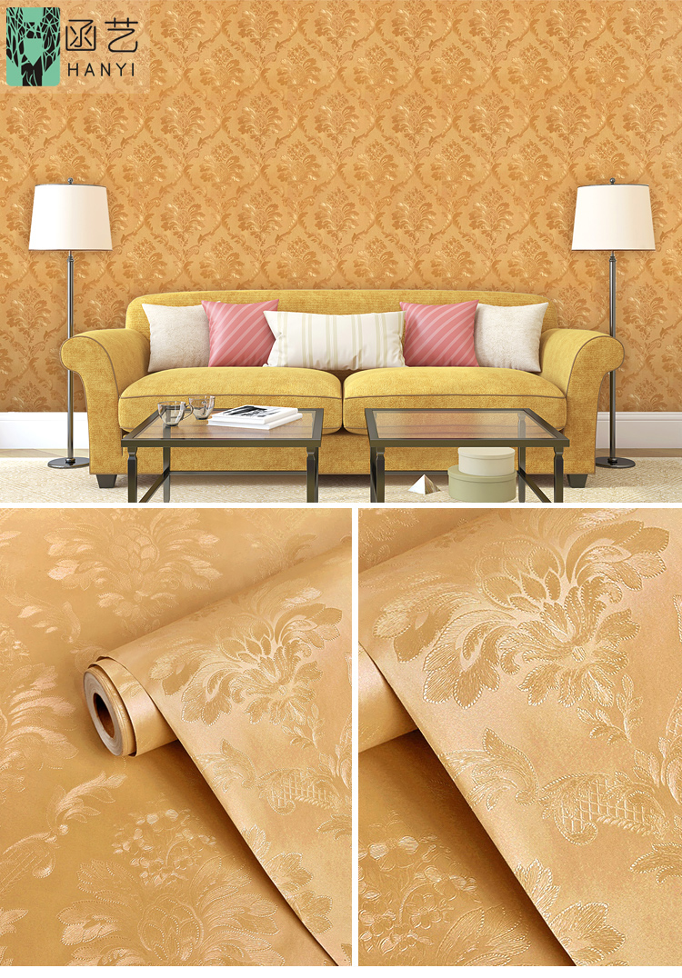 深浮雕纯色装饰塑料壁纸自粘纹理 3d 壁纸的墙壁 - buy wall paper te