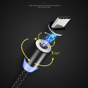 Mobile Phone Fast Charging 3 In 1 Usb Magnetic Data Cable