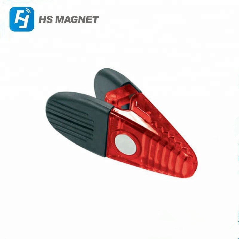 HS Magnetics Permanent Plastic Strong Sintered NdFeB Magnetic Memo clip
