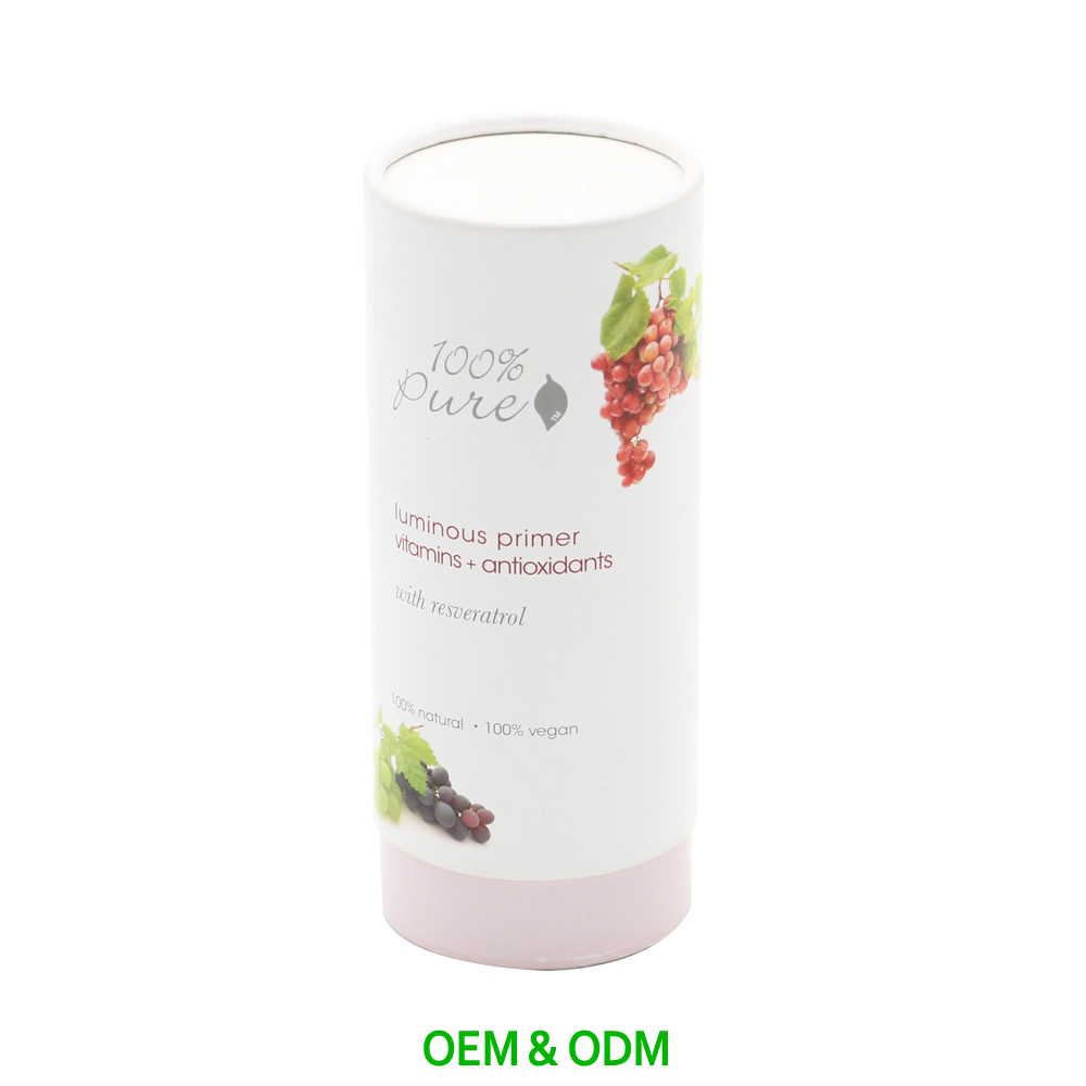 Высококачественный Печатный новый дизайн косметическая упаковочная бумажная трубка с крышкой