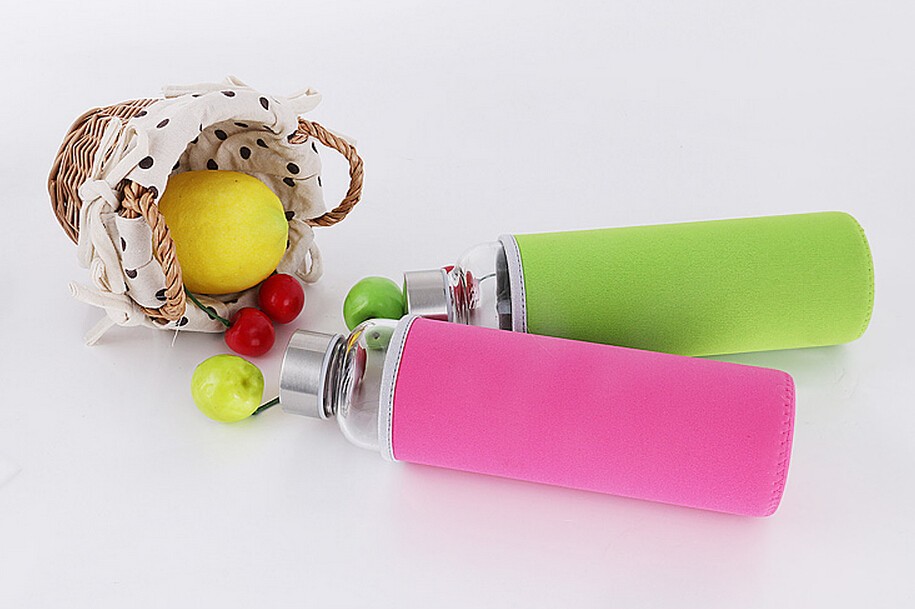 Wholesale Custom Eco-friendly Sport glass water bottle heat resistant water bottle
