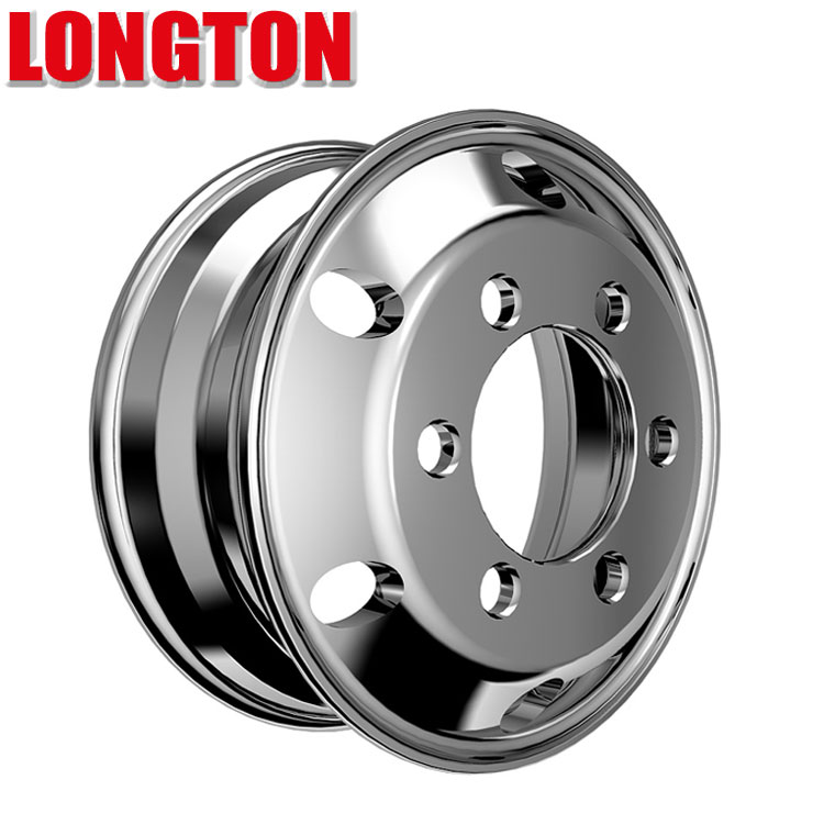 Roda De Alumínio De caminhões 17.5x6.0 com 6 Furos para Os Parafusos & 6 Janelas