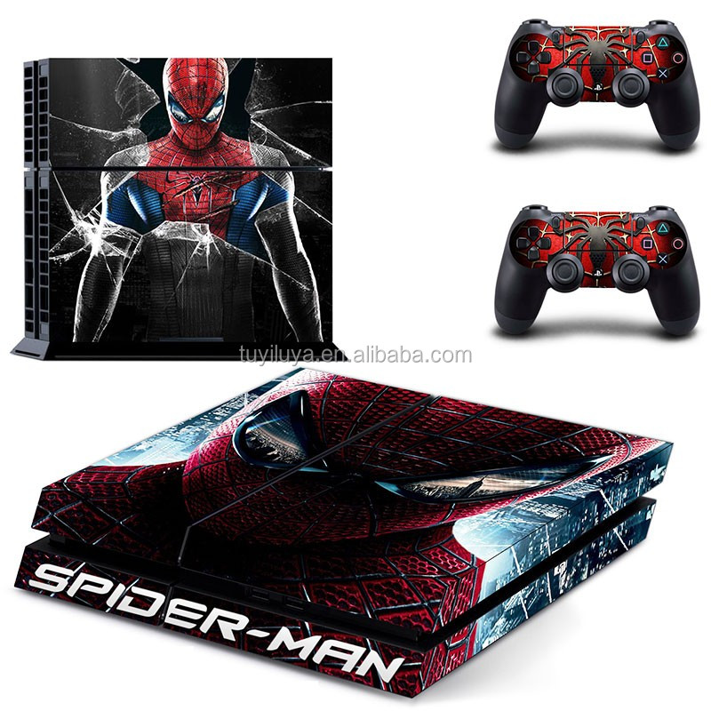 Spiderman For PS4 Vinyl Skin For ps 4 Playstation 4 Controle Console Cover Sticker And 2 Controller Gamepad Manttee Decal