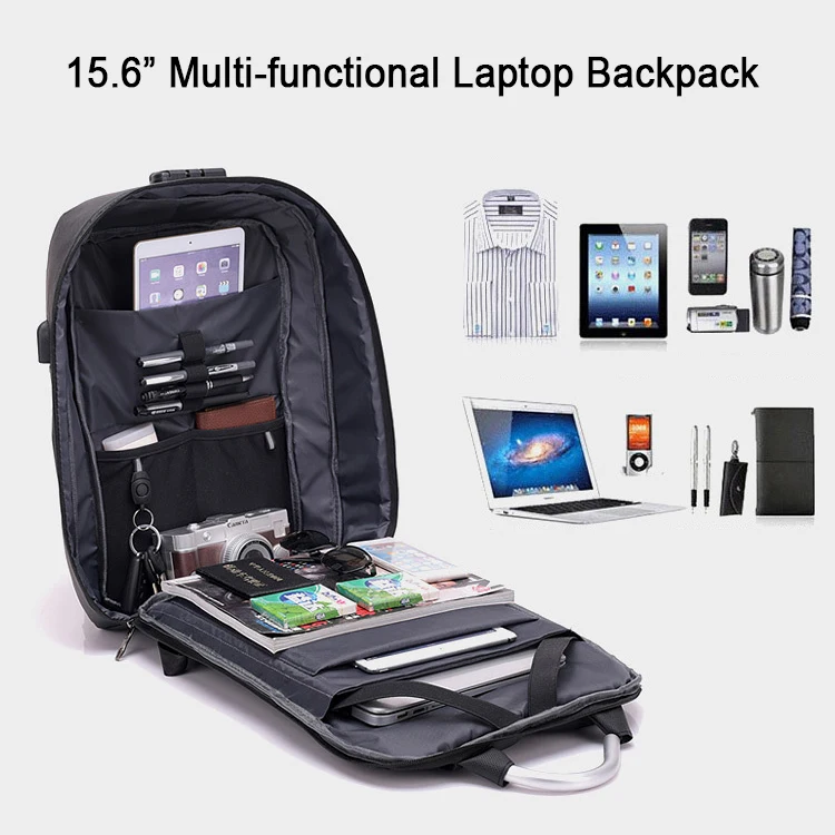 Best men notebook laptop backpack with USB charging 