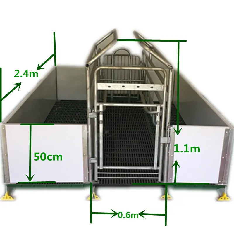 Клетка для свиней. Клетка для свиноматки. Металлические клетки для свиней.