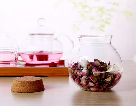 Food Storage Canister Glass Jars For Multi-Purpose Kitchen Containers Clear Round Glass Jar