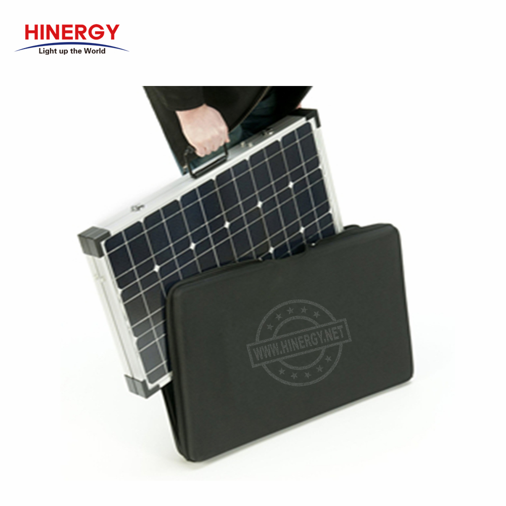 Hinergy Camping Portátil Carregador de Energia Solar FOTOVOLTAICA Kits 12v Dobrar Preço Painel Solar para Caravana Rv Iate