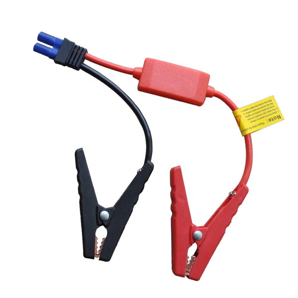 perfk 12V-24V EC5 Connectors to Ring Terminal Car Jump Starter Emergency Power Adapter Cable 400mm