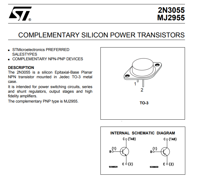 MJ2955 STMicroelectronics | Prodotti A Semiconduttore Discreti - Foto 7