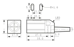 LMF11-3005NC Inductive Proximity Sensor switch Datasheet