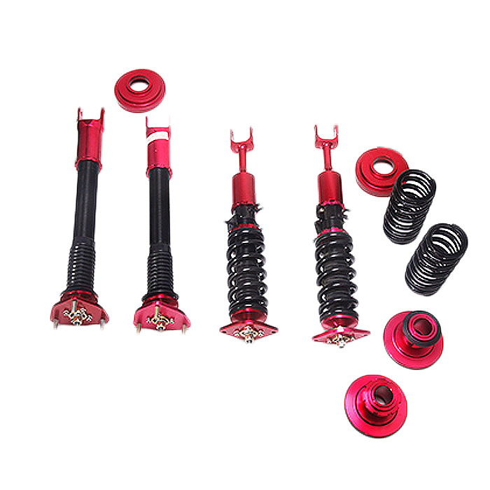Honda Adjustable 0-4/" Silver Scale Suspension Coilovers Lowering Drop Springs Ki