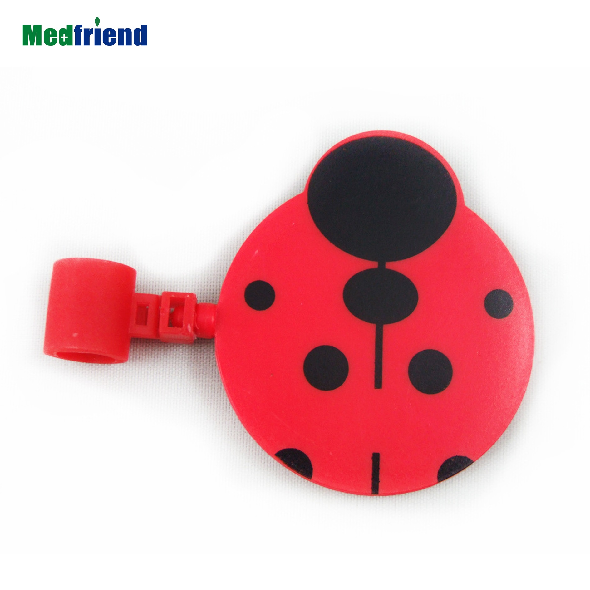 Пластиковый медицинский стетоскоп в форме божьей коровки с именной биркой, держатель для медицинской рекламы