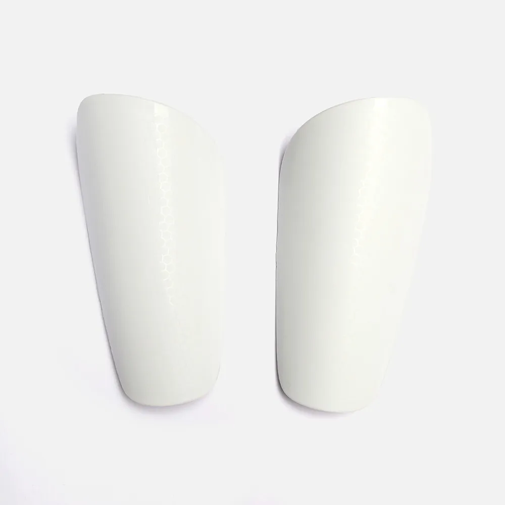 Best Selling Blank White Honeycomb Surface Lightweight Safety Mini Football Soccer Shin Guard Pads