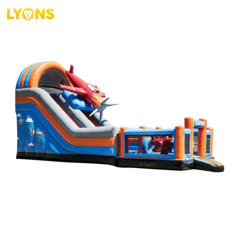Kids Inflatable Aeroplane Bouncy Castle 9237 for outdoor home use