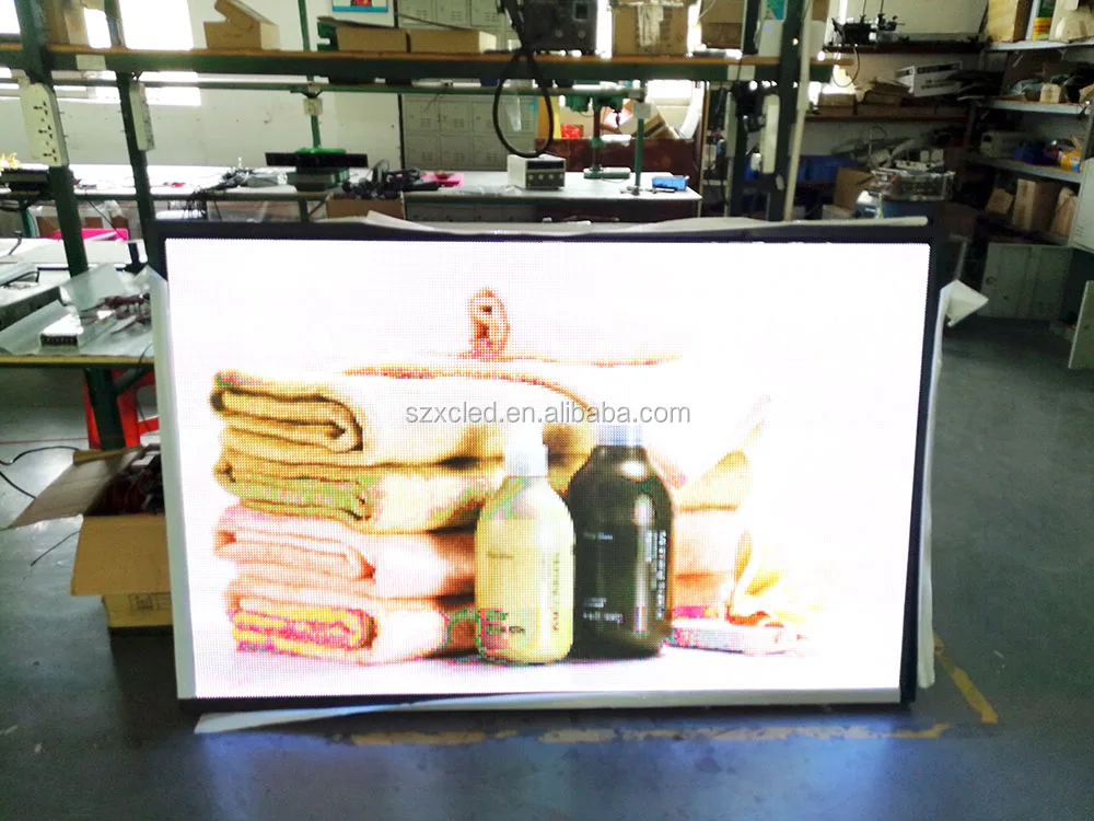 P6 RGB dimension 30''x60'' LED full color single side video display screen