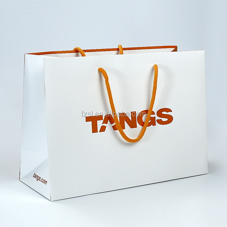 New Luxury Wholesale Custom Printed Luxury Logo Recycle Paper Shopping Bags Clothing Store Paper Bag