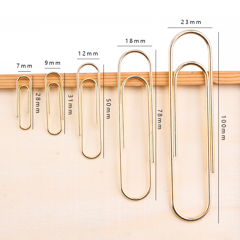 不同尺寸的彩色办公用品配件多色书签巨型纸夹