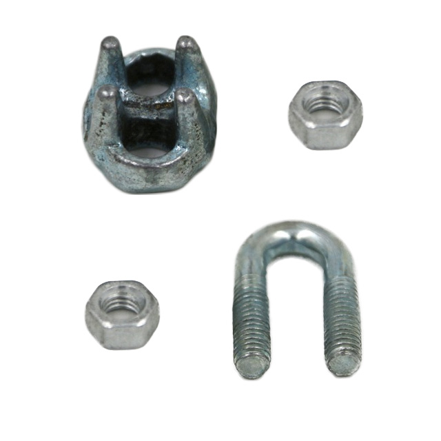 Углеродистая сталь оцинкованная отделка M10 Сверхмощный зажим для троса 0,125 кг/шт. упаковка коробки
